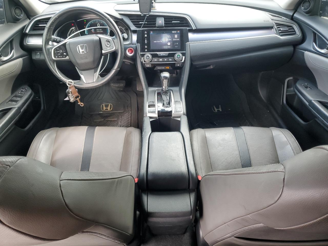 2017 Honda Civic VIN 2HGFC1F74HH649353 Copart auction photo, rear end damage thumbnail 8