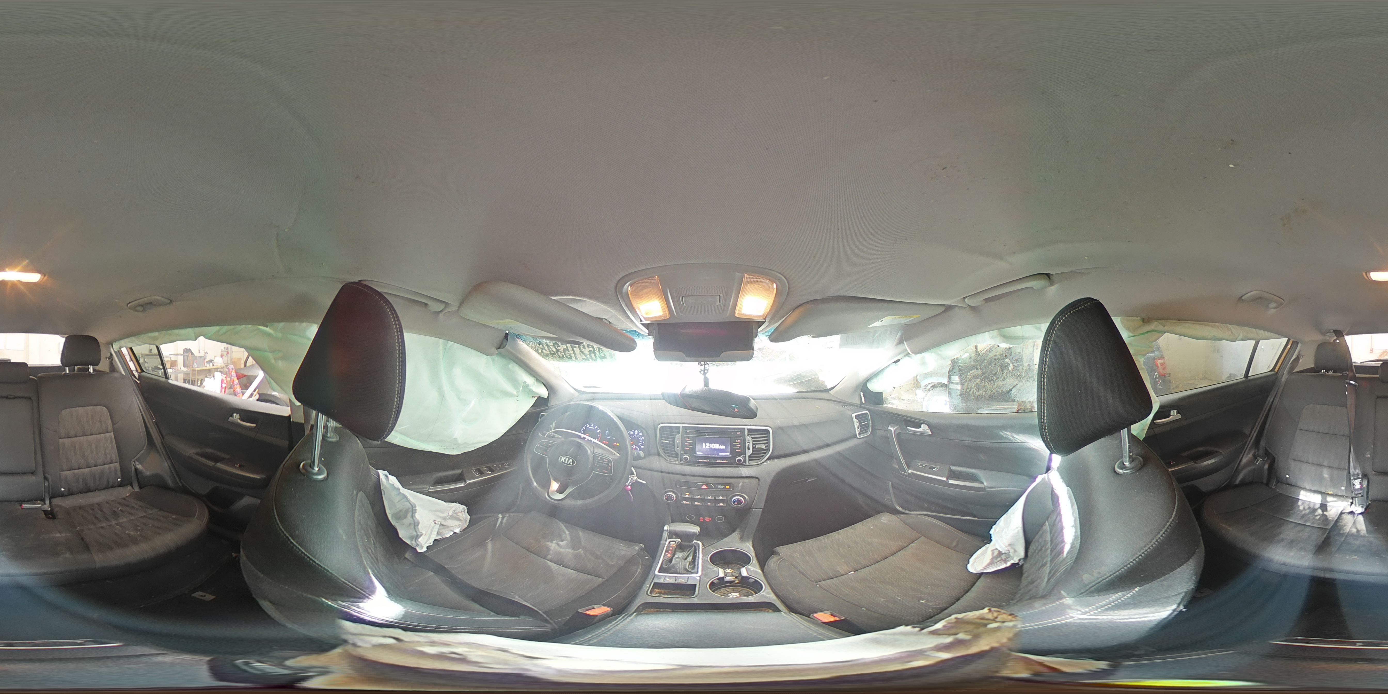 2017 KIA Sportage VIN KNDPM3AC2H7209756 Copart auction photo, rollover damage thumbnail 16