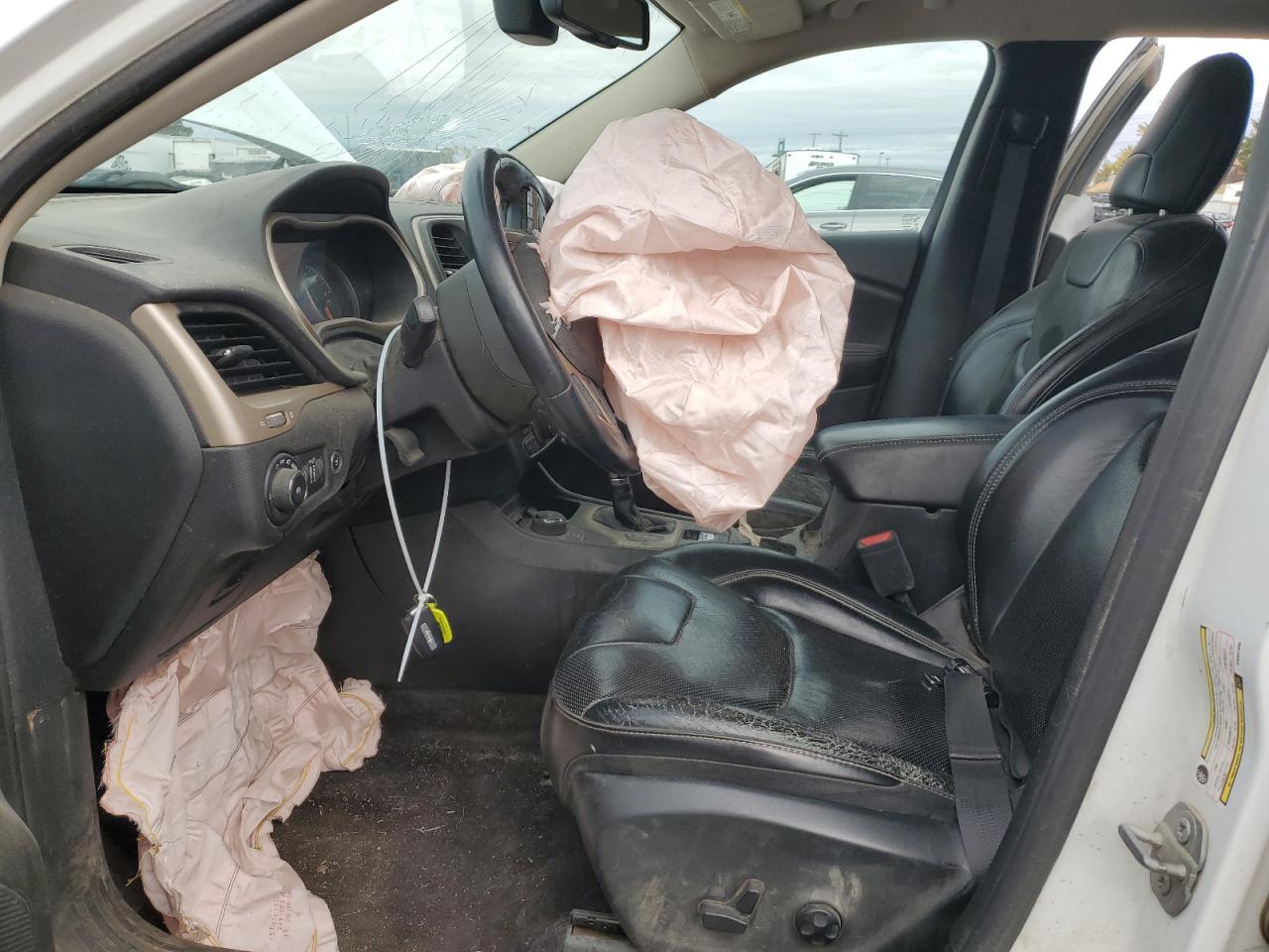 2017 Jeep Grand Cherokee VIN 1C4PJMDS8HW551896 Copart auction photo, front end / undercarriage damage thumbnail 7