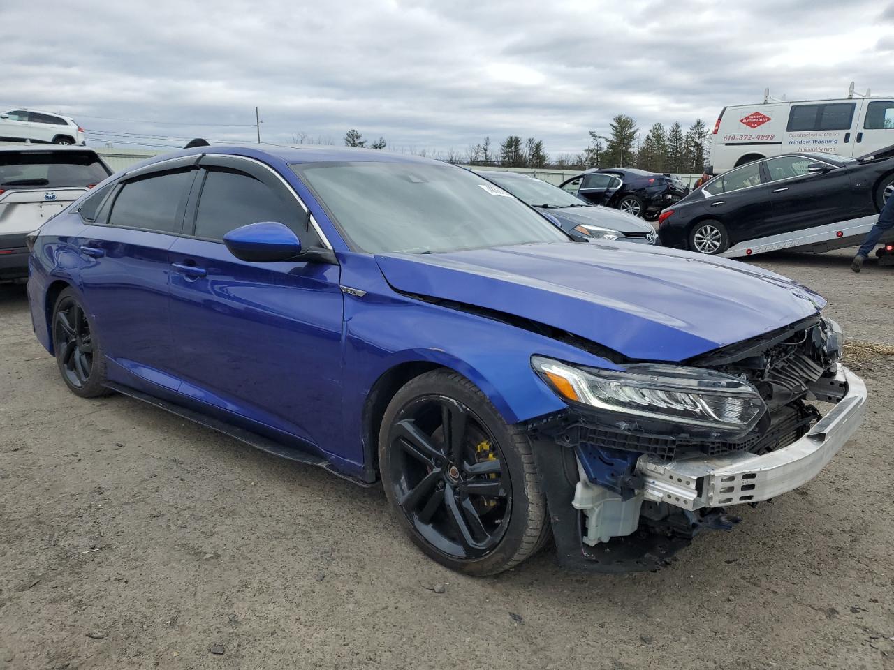 2019 Honda Accord VIN 1HGCV2F37KA010812 Copart auction photo, front end damage thumbnail 4