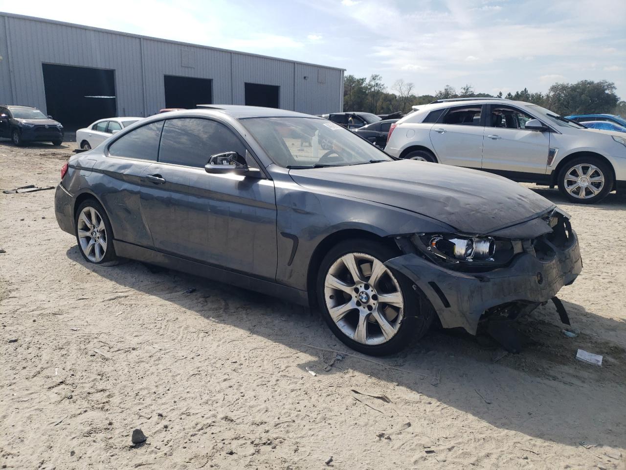 2014 BMW 4er VIN WBA3R5C5XEF730202 Copart auction photo, all over damage thumbnail 4