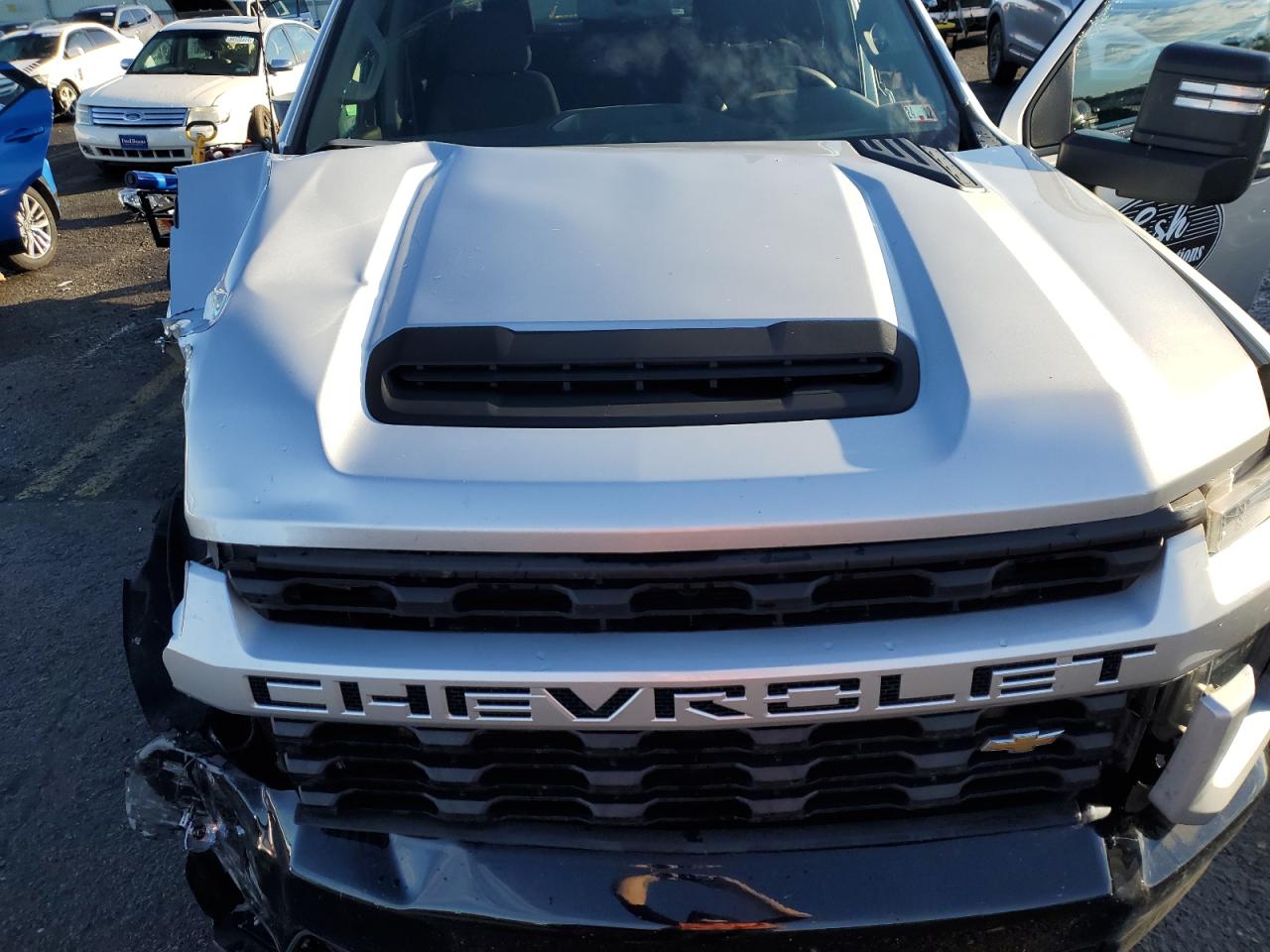 2022 Chevrolet Silverado VIN 2GC4YME72N1235499 Copart auction photo, front end / rear end damage thumbnail 11