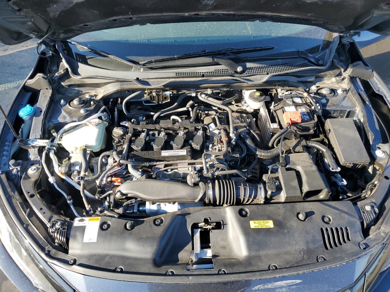 2019 Honda Civic VIN 19XFC1F32KE016199 Copart auction photo, rear end damage thumbnail 11