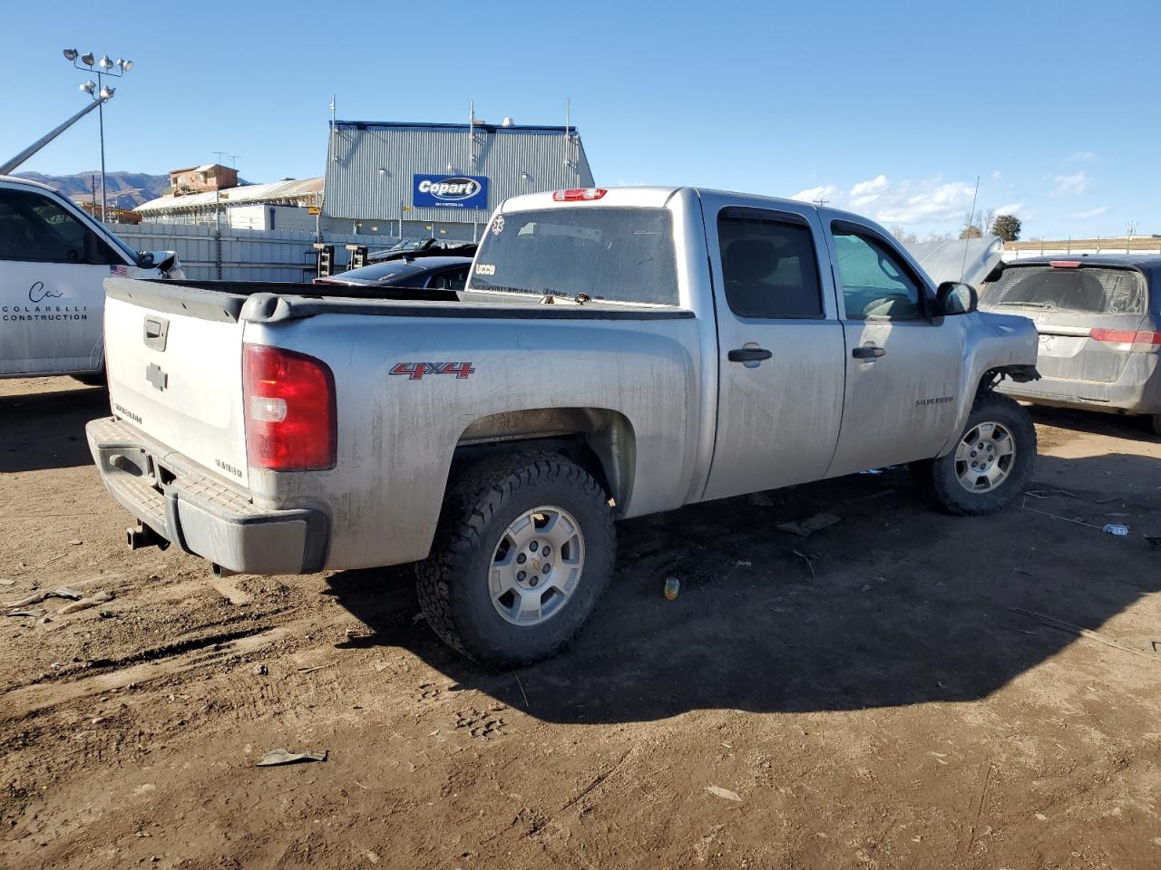 2012 Chevrolet Silverado VIN 3GCPKSE73CG185235 Copart auction photo, front end damage thumbnail 3