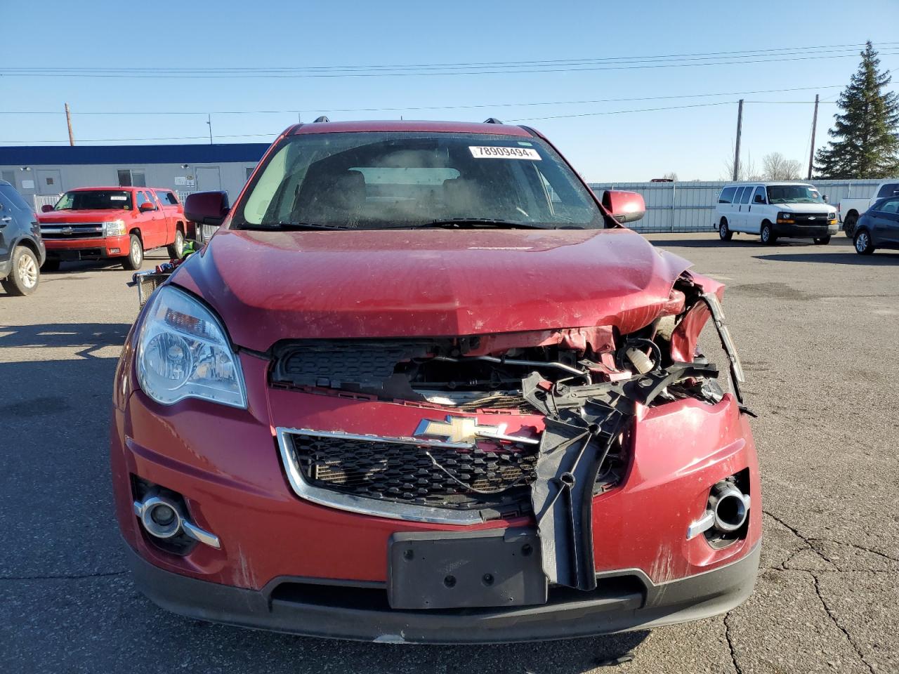 2013 Chevrolet Equinox VIN 2GNFLNEK6D6424053 Copart auction photo, front end / side damage thumbnail 5