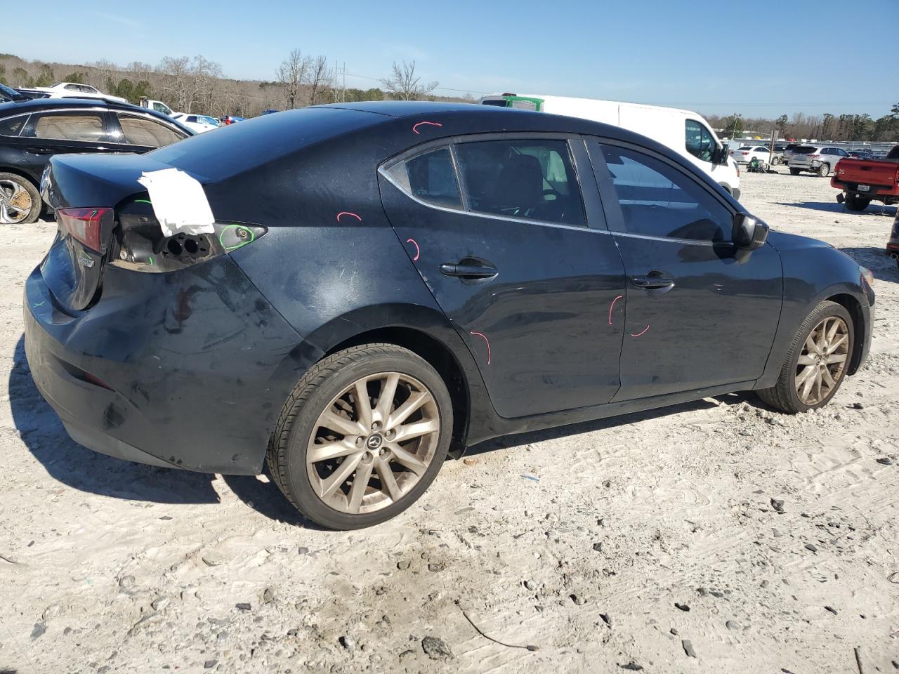 2017 Mazda 3 VIN 3MZBN1V72HM134035 Copart auction photo, rear end damage thumbnail 3