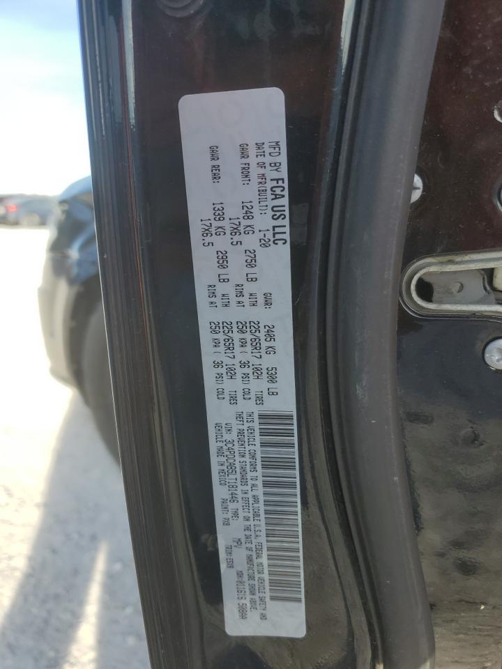 2020 Dodge Journey VIN 3C4PDCAB5LT181446 Copart auction photo, front end / side damage thumbnail 15