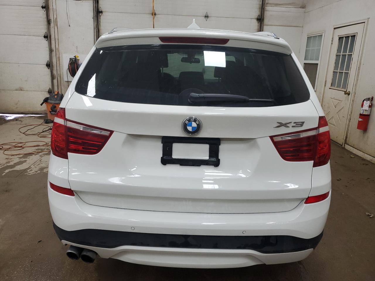 2017 BMW X3 VIN 5UXWX9C38H0W80076 Copart auction photo, undercarriage damage thumbnail 6