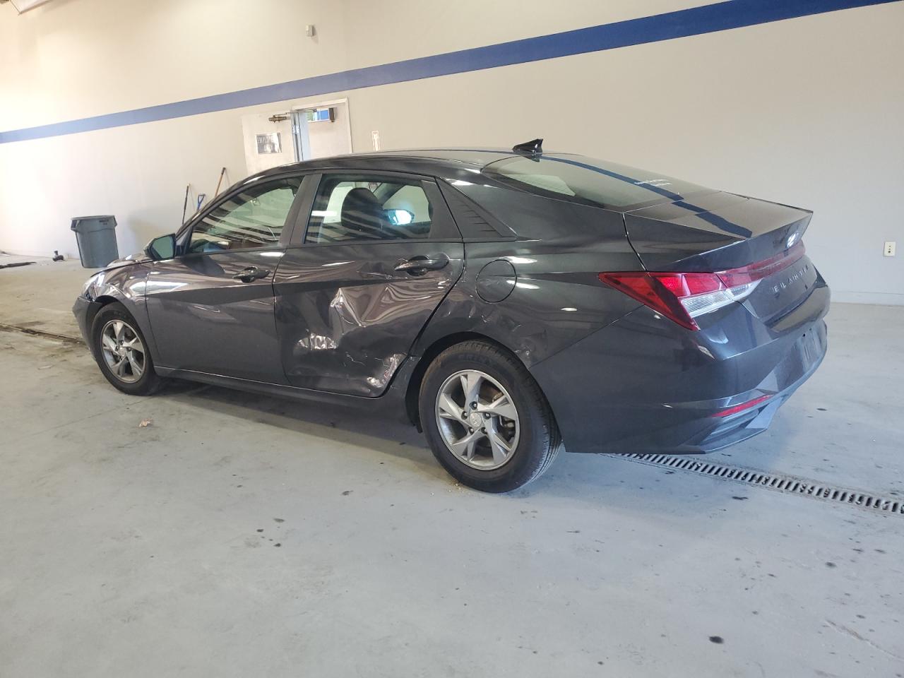 2021 Hyundai Elantra VIN 5NPLL4AG4MH040422 Copart auction photo, side / front end damage thumbnail 2