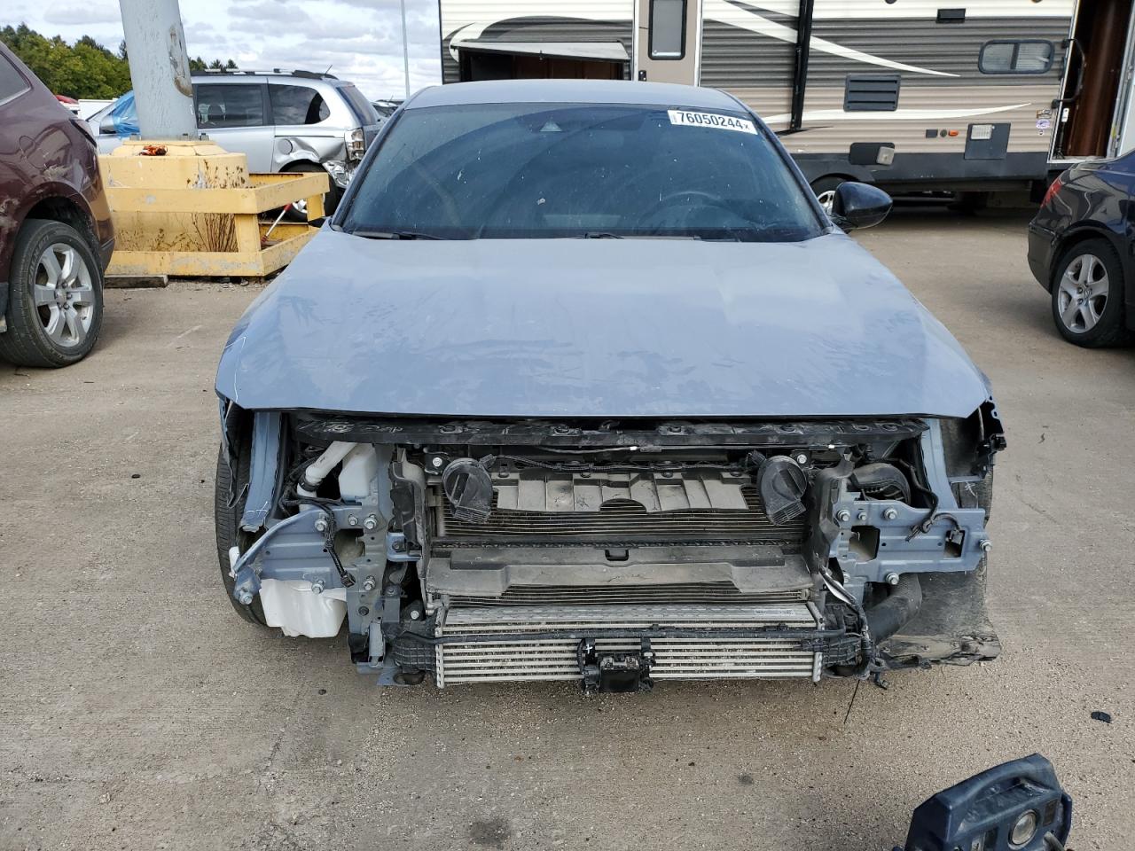 2022 Honda Accord VIN 1HGCV1F30NA051412 Copart auction photo, front end / minor dent/scratches damage thumbnail 5
