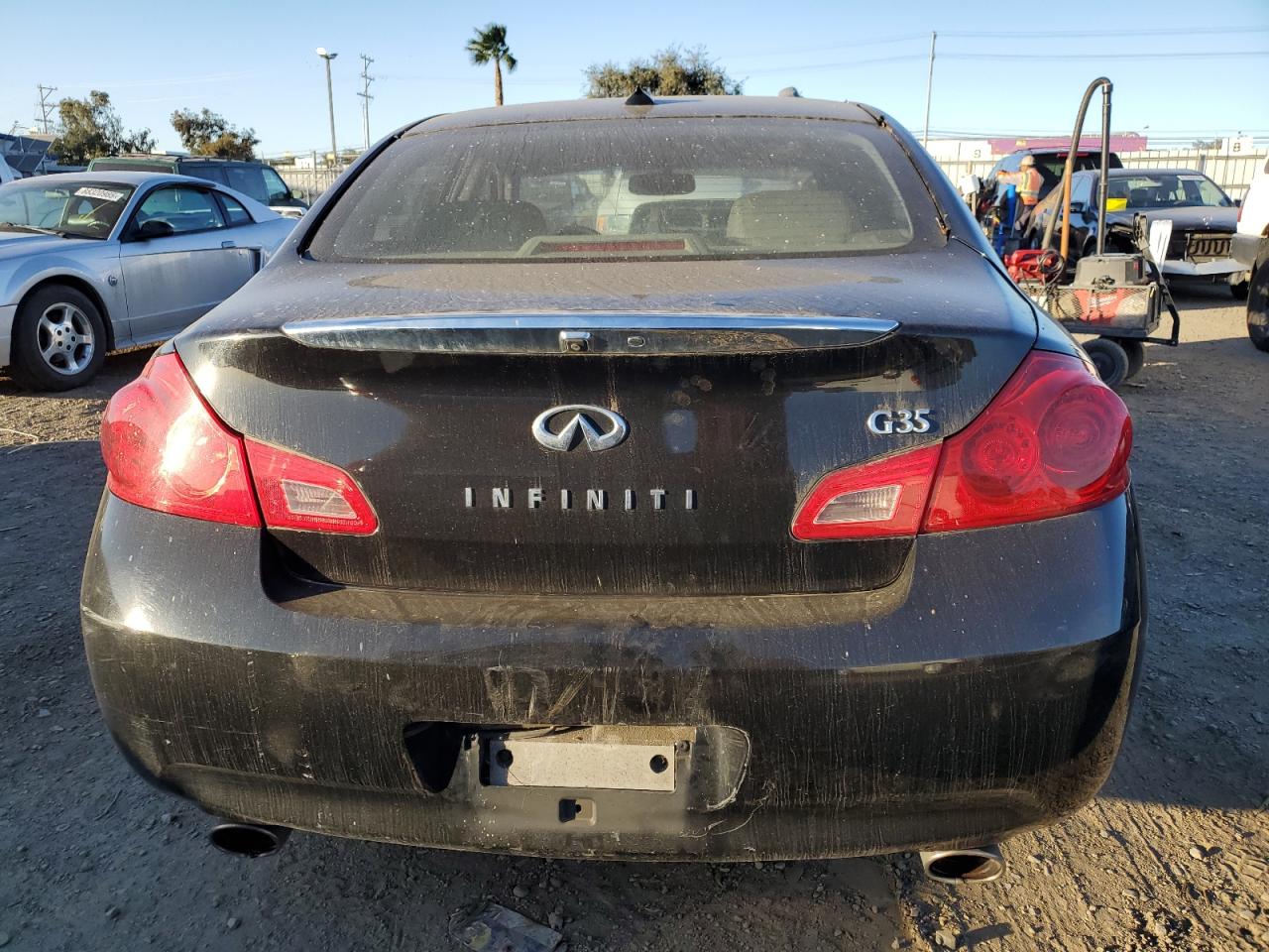2008 Infiniti G VIN JNKBV61E08M229000 Copart auction photo, rear end / side damage thumbnail 6