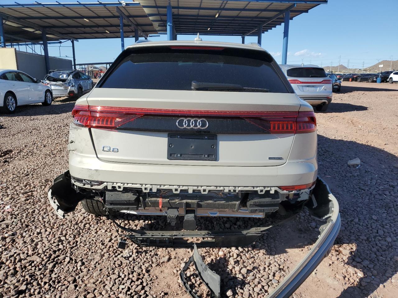 2021 Audi Q8 VIN WA1FVAF14MD027325 Copart auction photo, rear end damage thumbnail 6