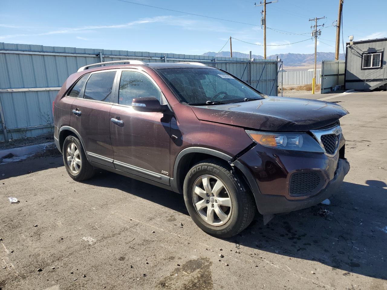 2013 KIA Sorento VIN 5XYKTDA25DG309874 Copart auction photo, all over damage thumbnail 4