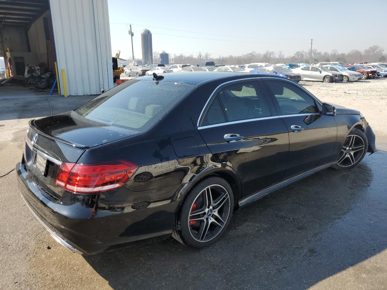 2014 Mercedes-Benz E-klasse VIN WDDHF5KB4EA922744 Copart auction photo, front end damage thumbnail 3
