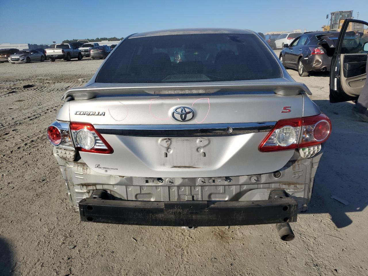2012 Toyota Corolla VIN 5YFBU4EEXCP017259 Copart auction photo, rear end damage thumbnail 6
