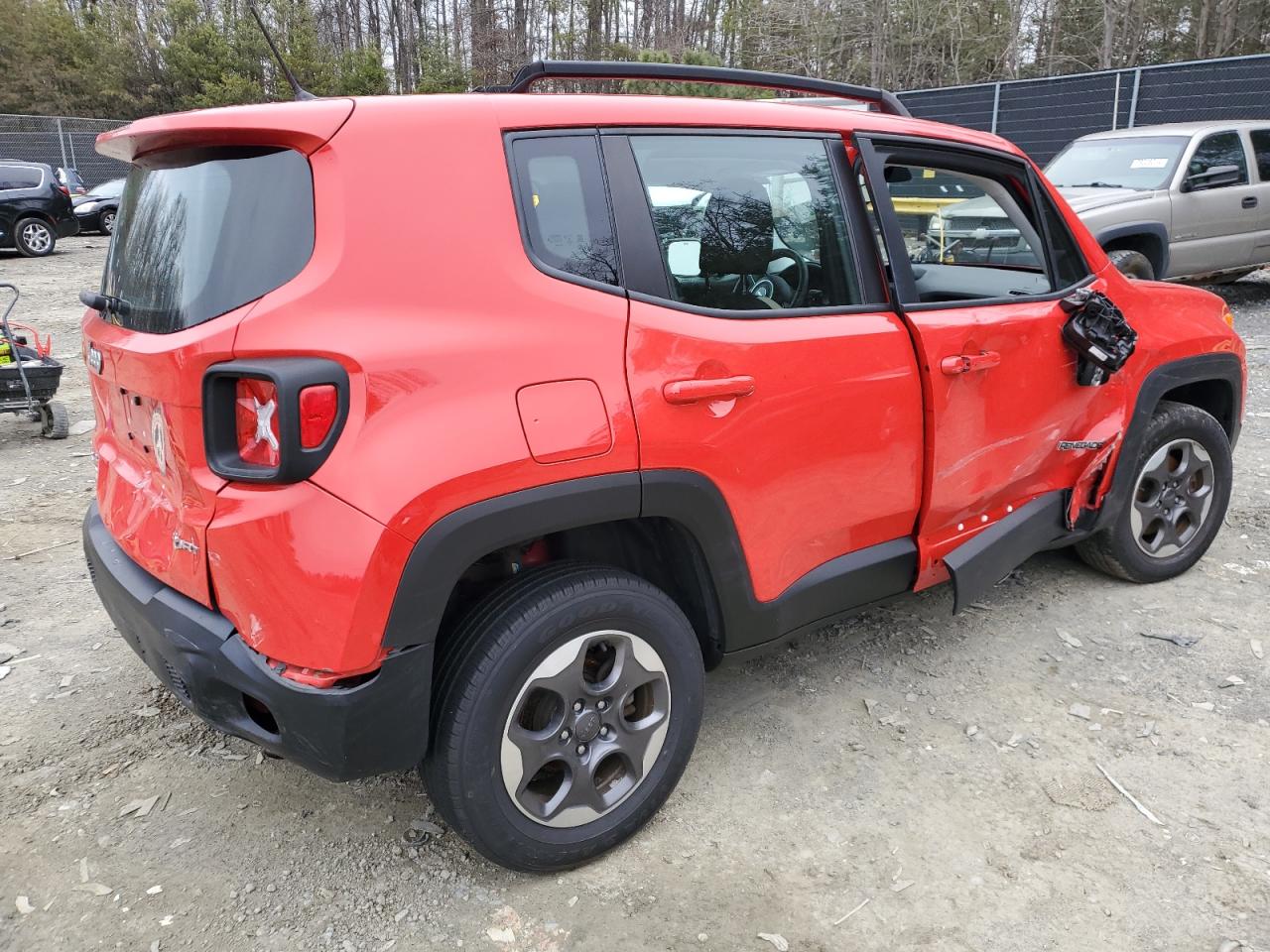 2016 Jeep Renegade VIN ZACCJBAT2GPD09388 Copart auction photo, all over / undercarriage damage thumbnail 3