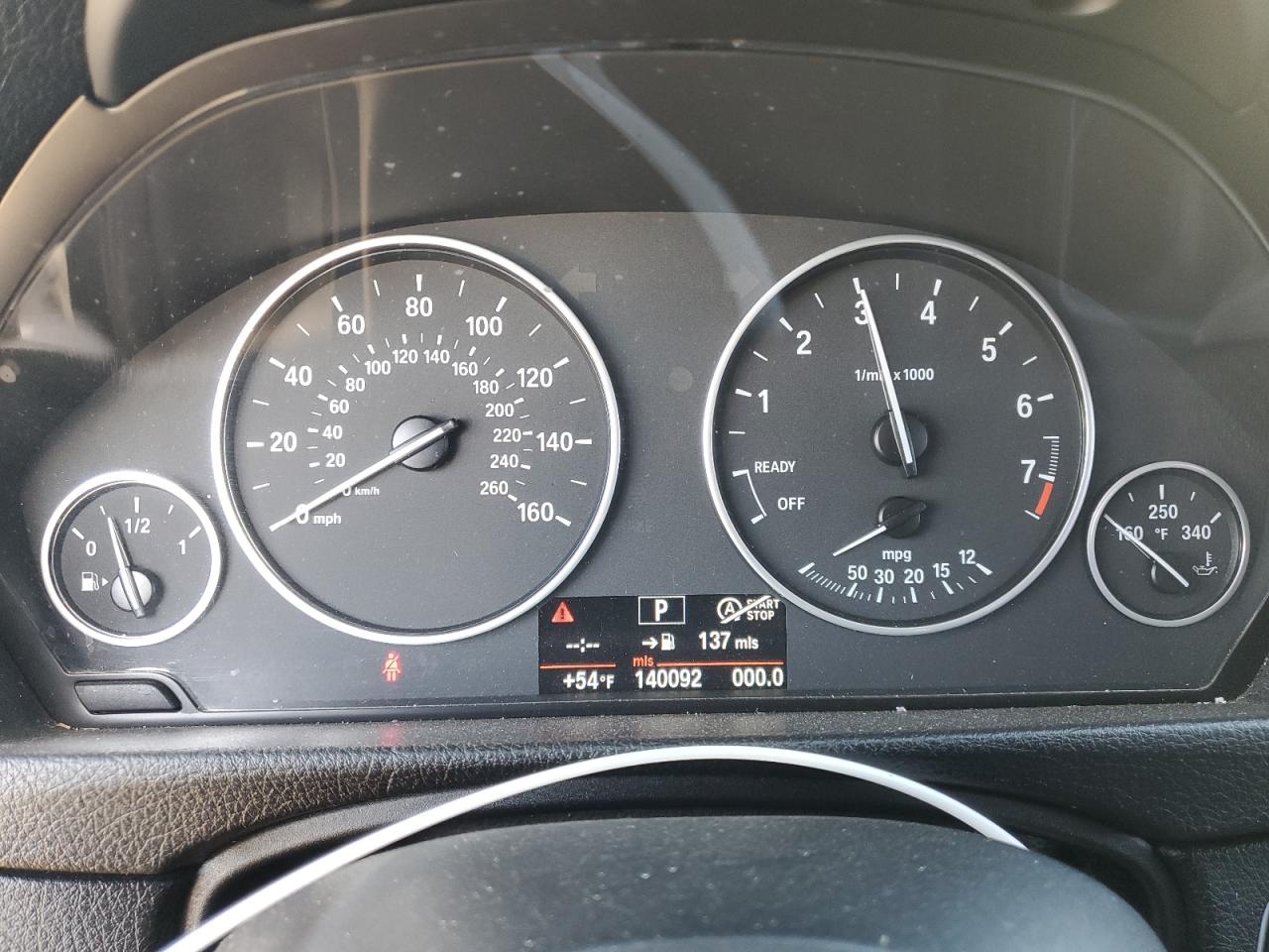 2013 BMW 3er VIN WBA3C1C50DF434548 Copart auction photo, all over damage thumbnail 9