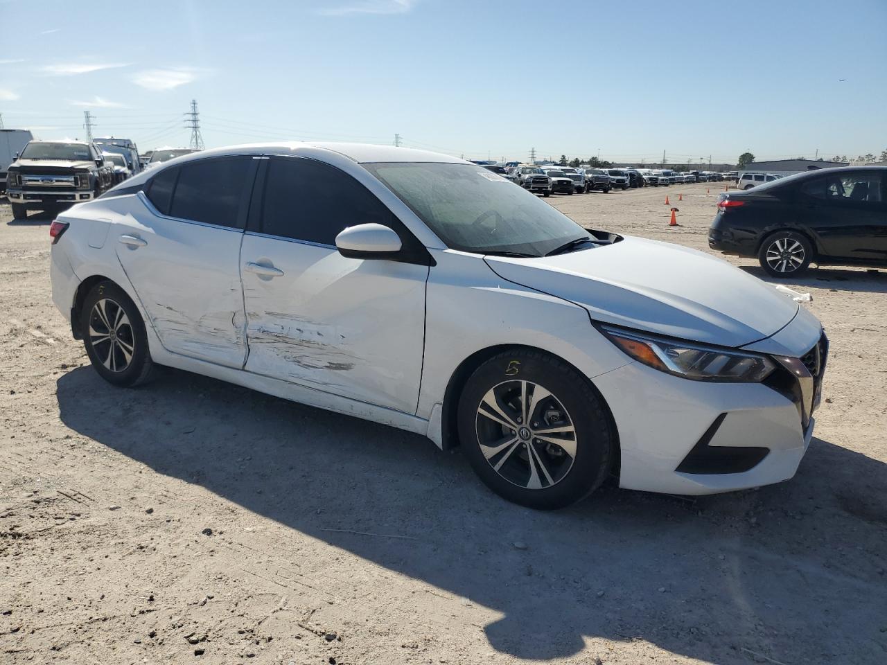 2022 Nissan Sentra VIN 3N1AB8CV1NY236032 Copart auction photo, side / minor dent/scratches damage thumbnail 4
