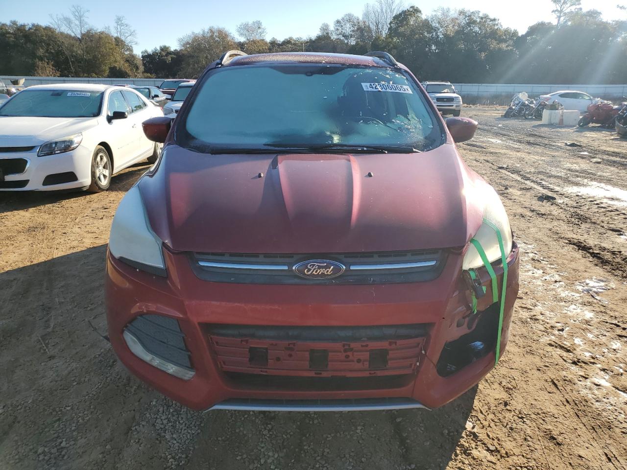 2014 Ford Escape VIN 1FMCU0GX8EUE47661 Copart auction photo, front end damage thumbnail 5