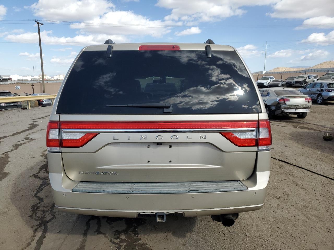 2017 Lincoln Navigator VIN 5LMJJ2JT0HEL14051 Copart auction photo, front end damage thumbnail 6