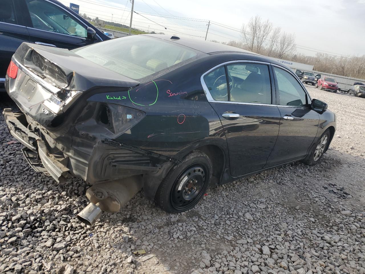 2015 Honda Accord VIN 1HGCR3F84FA033766 Copart auction photo, rear end damage thumbnail 3