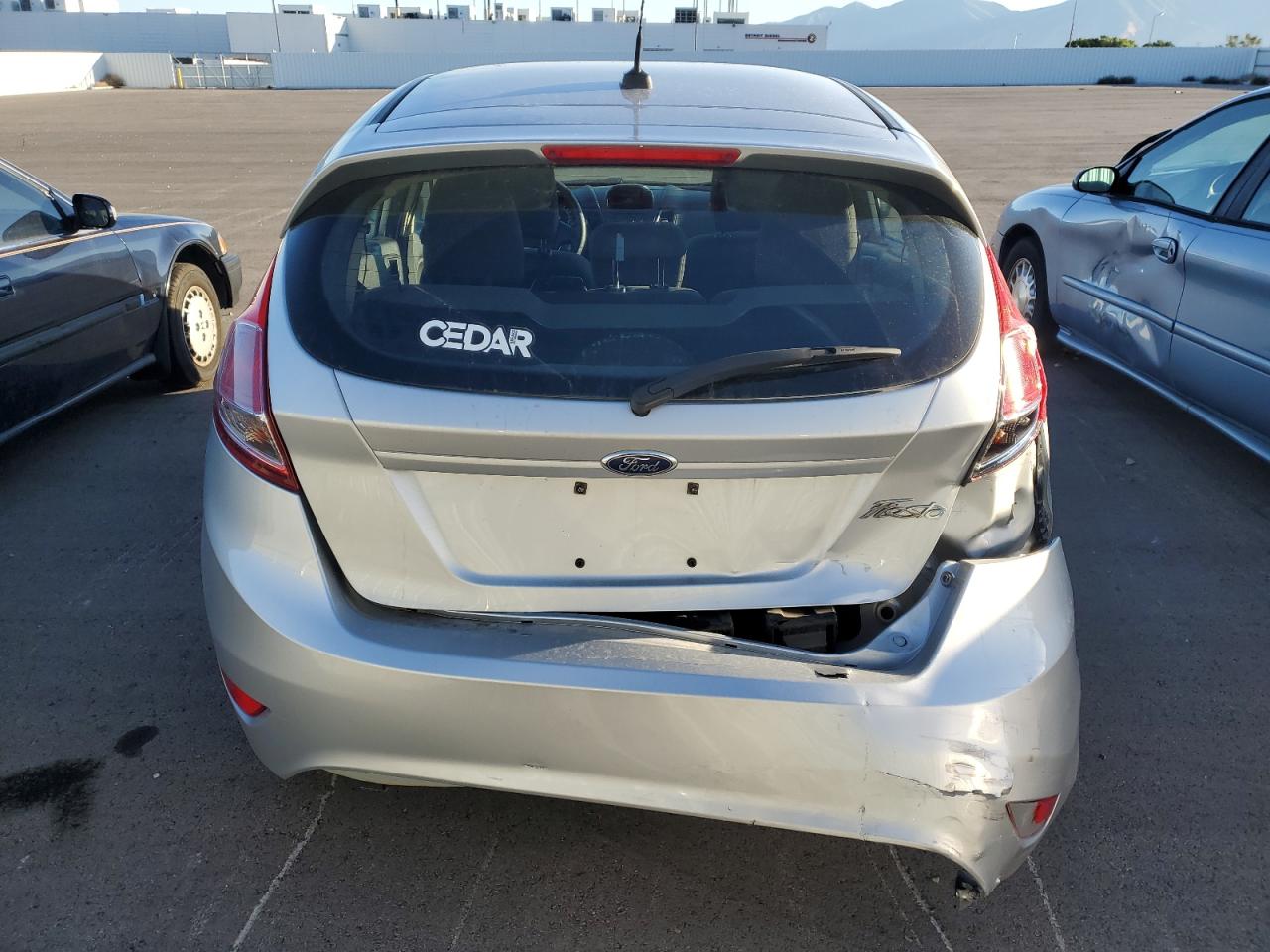 2014 Ford Fiesta VIN 3FADP4TJ2EM133443 Copart auction photo, rear end damage thumbnail 6