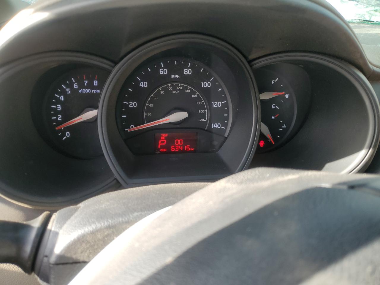 2015 KIA Rio VIN KNADN5A39F6445574 Copart auction photo, rollover damage thumbnail 9