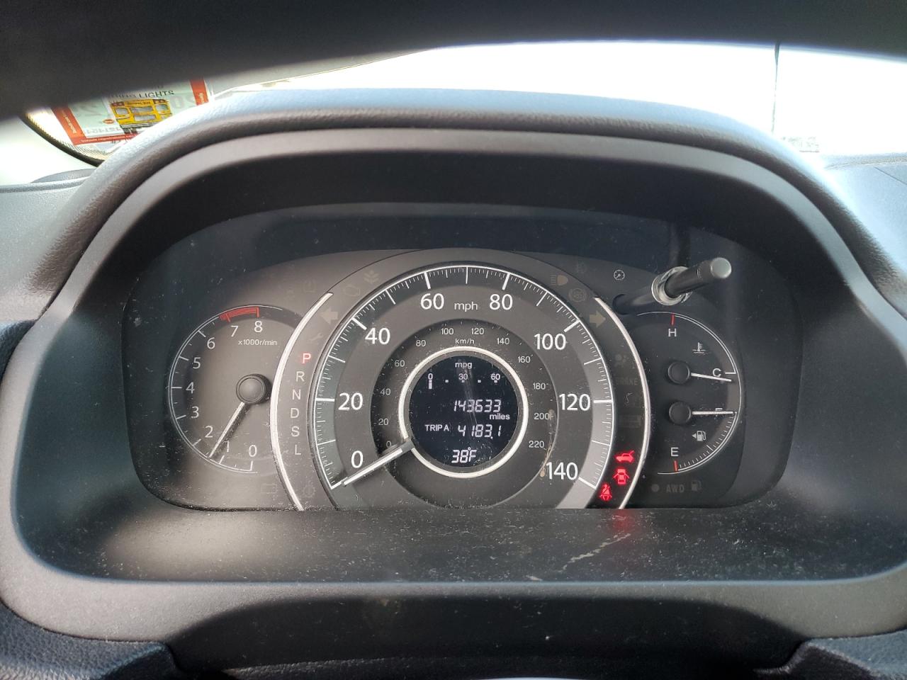 2016 Honda CR-V VIN 2HKRM4H53GH672246 Copart auction photo, front end / side damage thumbnail 9