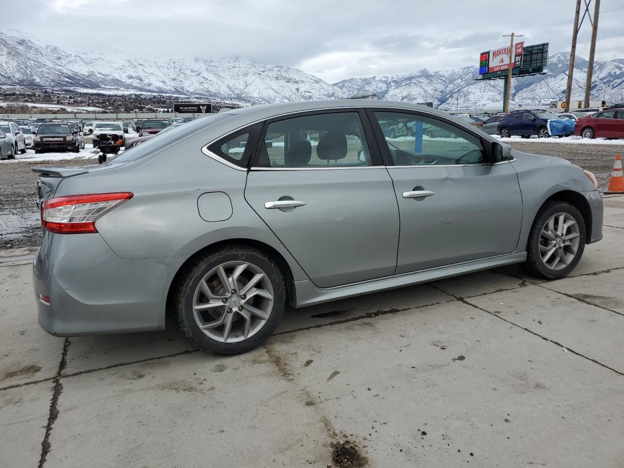 2014 Nissan Sentra VIN 3N1AB7AP3EL607803 Copart auction photo, side / rear end damage thumbnail 3