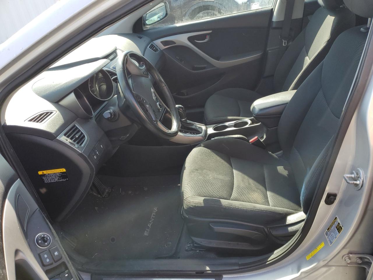 2015 Hyundai Elantra VIN 5NPDH4AE0FH593821 Copart auction photo, front end / side damage thumbnail 7