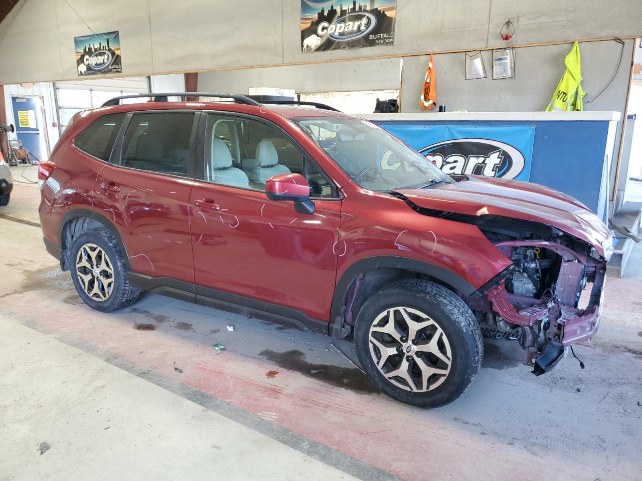 2020 Subaru Forester VIN JF2SKAJC2LH497268 Copart auction photo, front end damage thumbnail 4