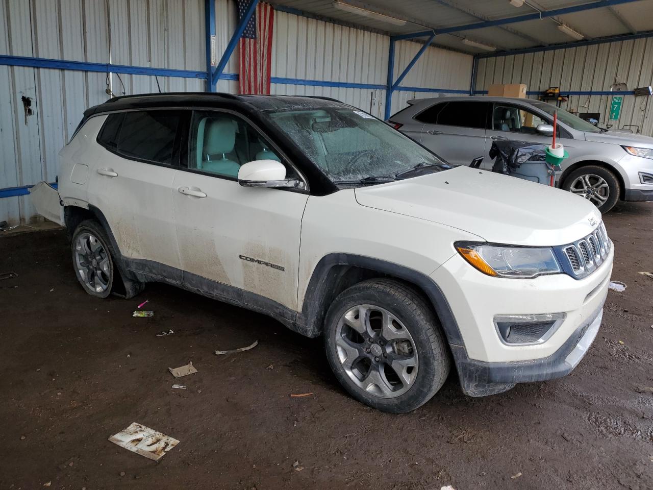 2019 Jeep Compass VIN 3C4NJDCB5KT673170 Copart auction photo, rear end / side damage thumbnail 4