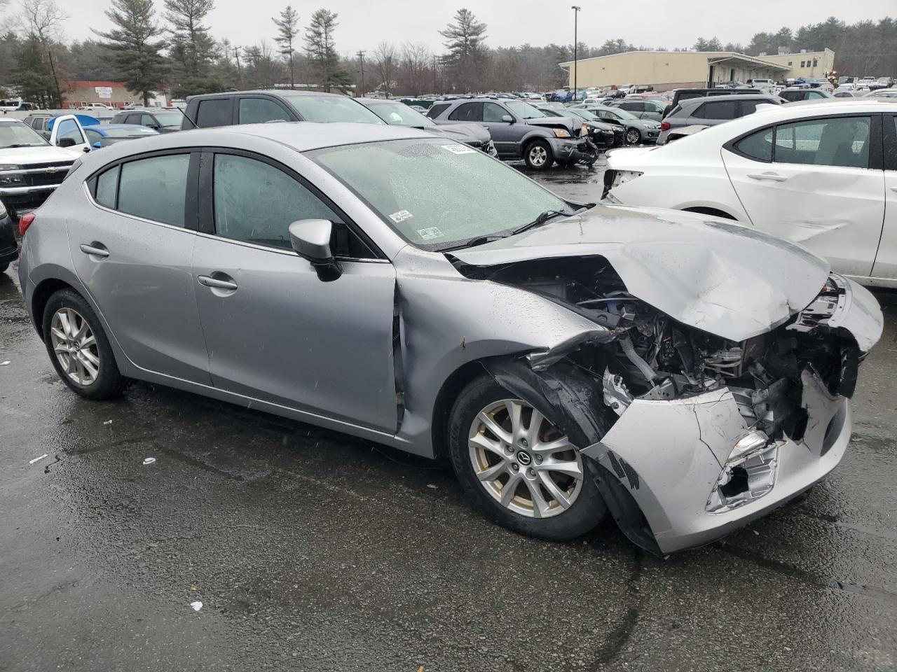 2014 Mazda 3 VIN JM1BM1L71E1124002 Copart auction photo, front end damage thumbnail 4