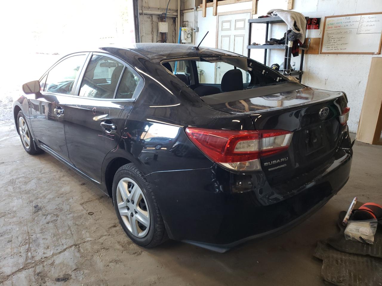 2020 Subaru Impreza VIN 4S3GKAB67L3607211 Copart auction photo, side / rear end damage thumbnail 2