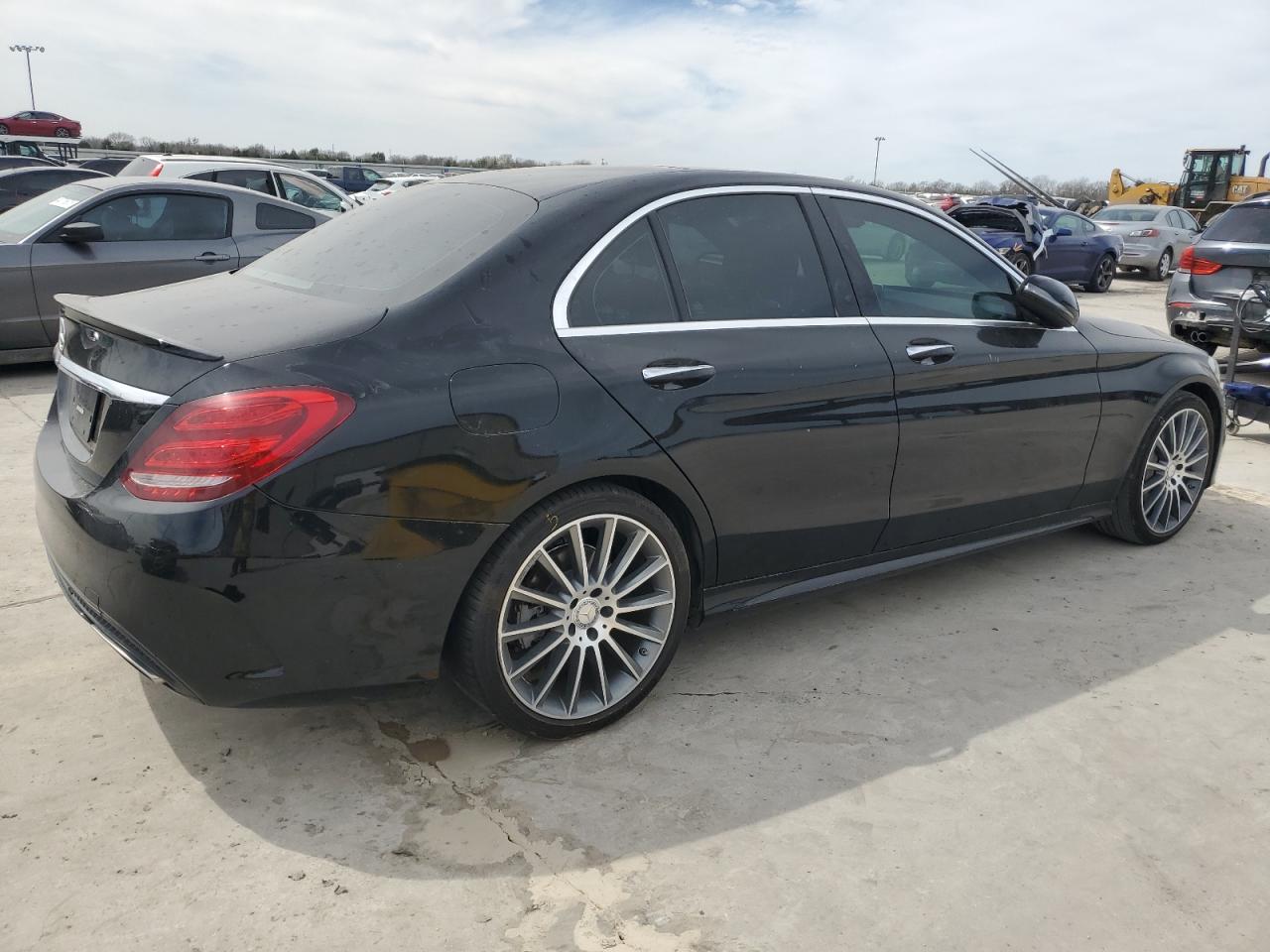 2017 Mercedes-Benz C-klasse VIN 55SWF4JB3HU206263 Copart auction photo, rear end / hail damage thumbnail 3