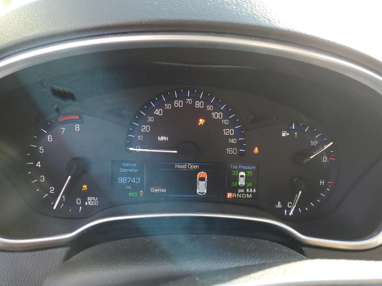 2015 Cadillac SRX VIN 3GYFNEE37FS610890 Copart auction photo, side / rear end damage thumbnail 9