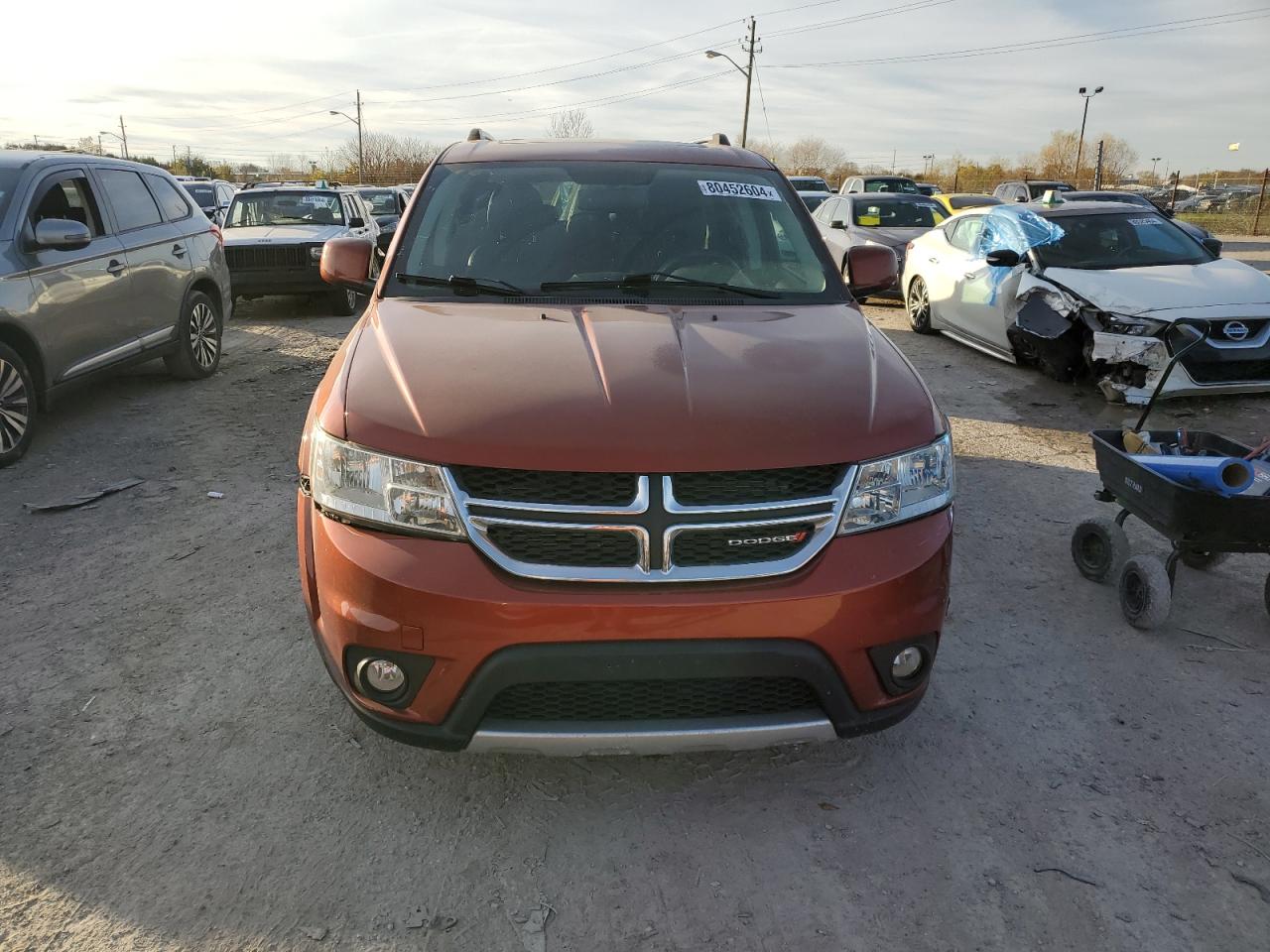 2013 Dodge Journey VIN 3C4PDCDG8DT588864 Copart auction photo, front end / mechanical damage thumbnail 5