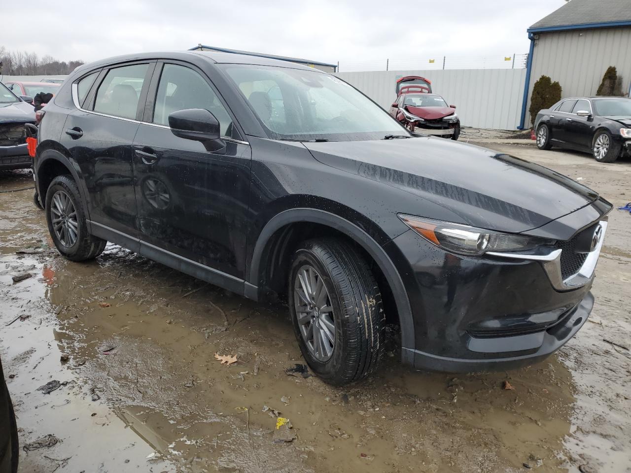2018 Mazda CX-5 VIN JM3KFBBM5J0408778 Copart auction photo, side / front end damage thumbnail 4