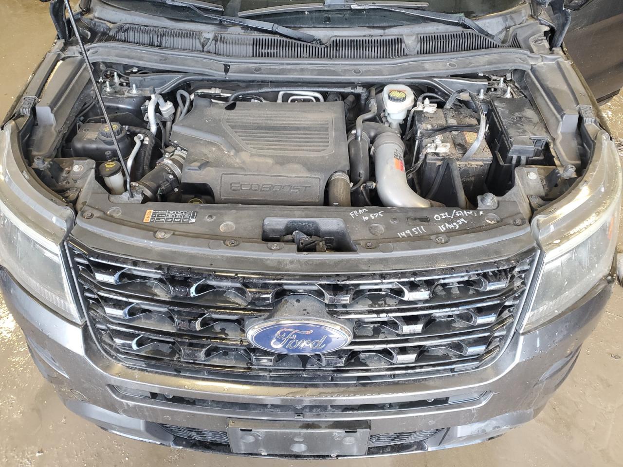 2016 Ford Explorer VIN 1FM5K8GT0GGC21609 Copart auction photo, rear end damage thumbnail 12