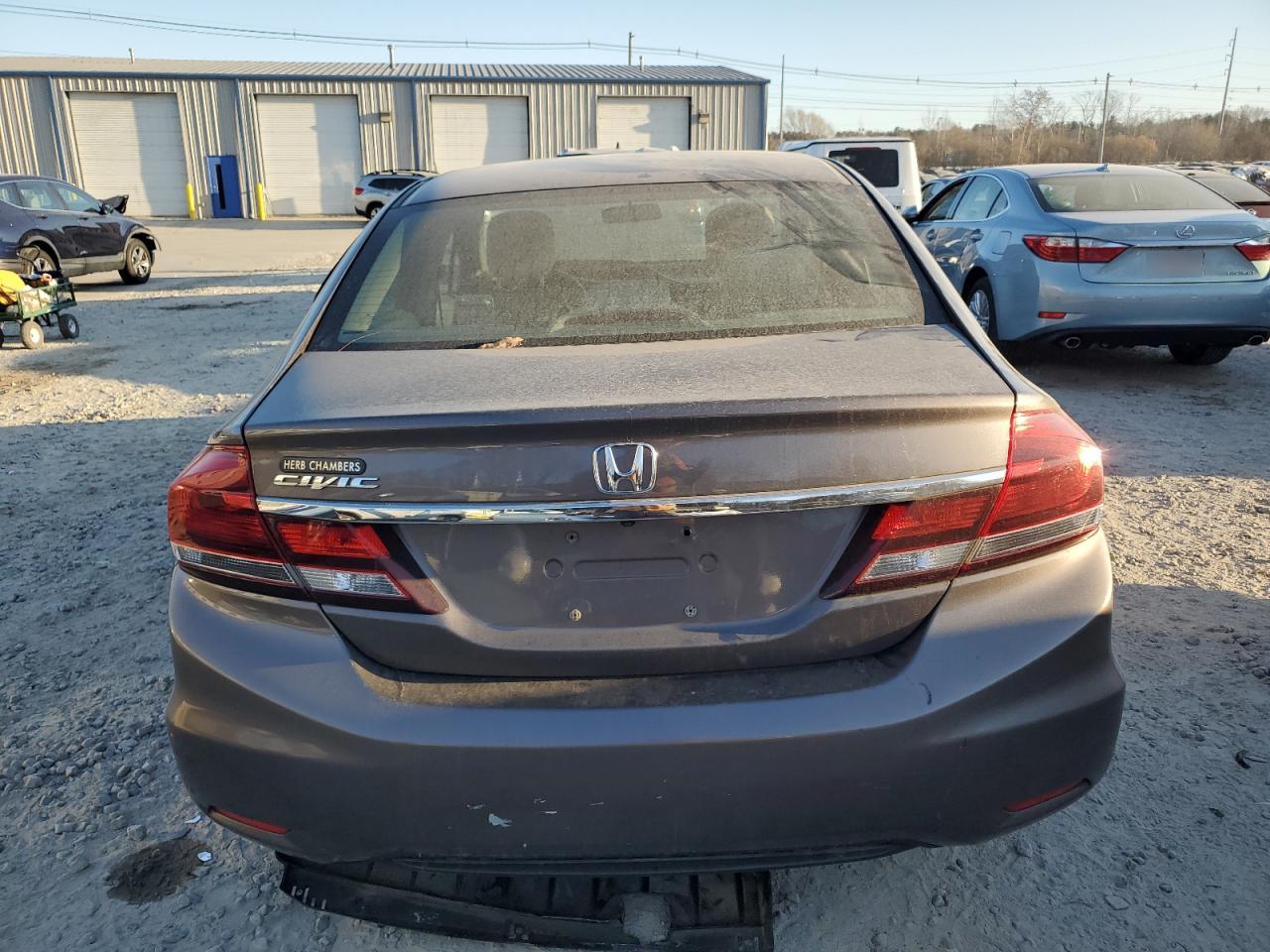 2015 Honda Civic VIN 19XFB2F58FE024419 Copart auction photo, side damage thumbnail 6