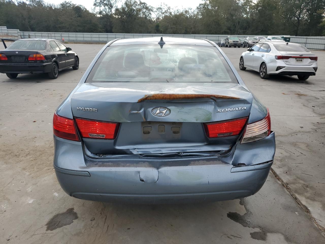 2010 Hyundai Sonata VIN 5NPET4ACXAH604348 Copart auction photo, rear end / minor dent/scratches damage thumbnail 6