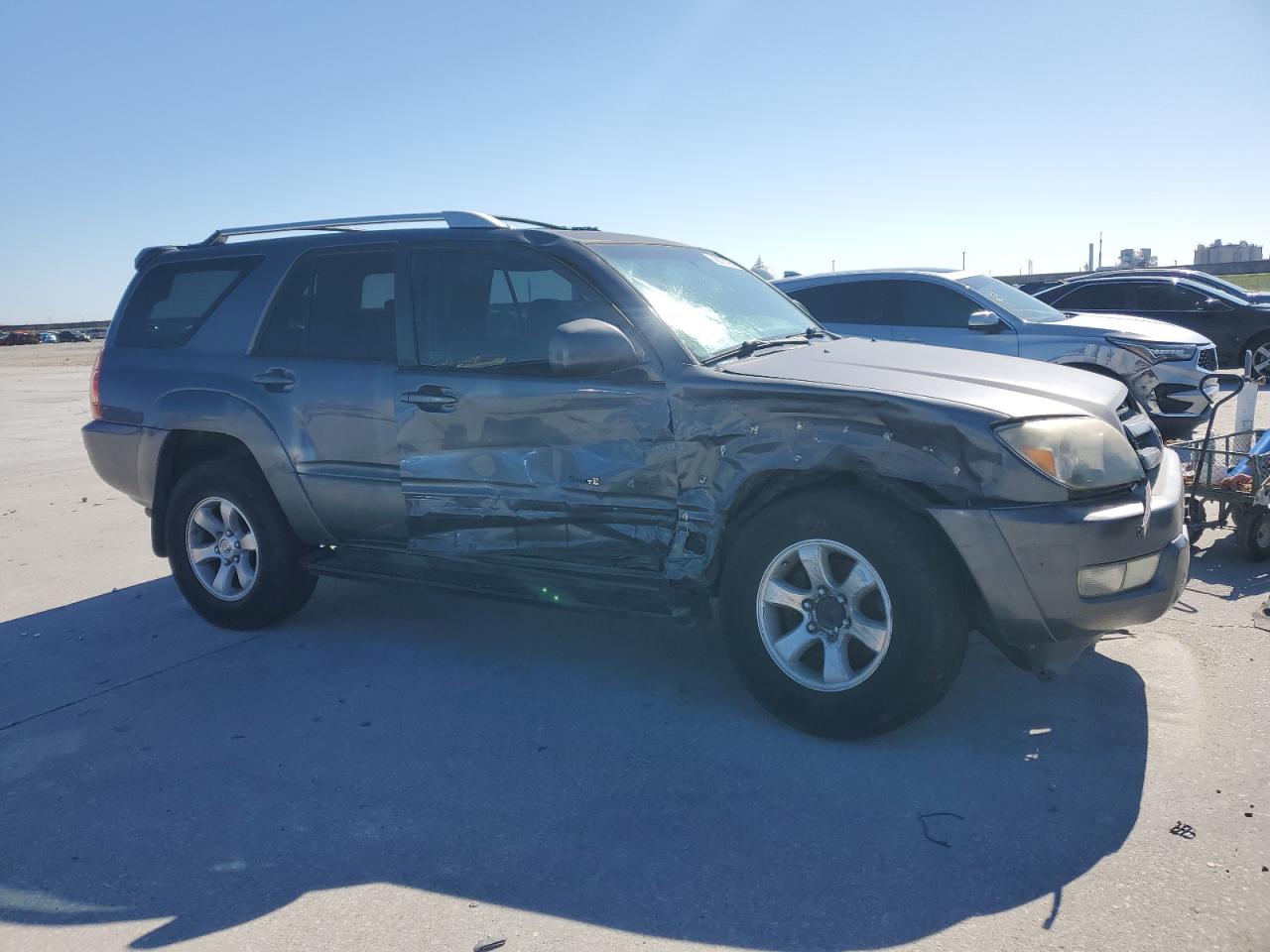 2003 Toyota 4Runner VIN JTEBT14R838001641 Copart auction photo, front end / side damage thumbnail 4