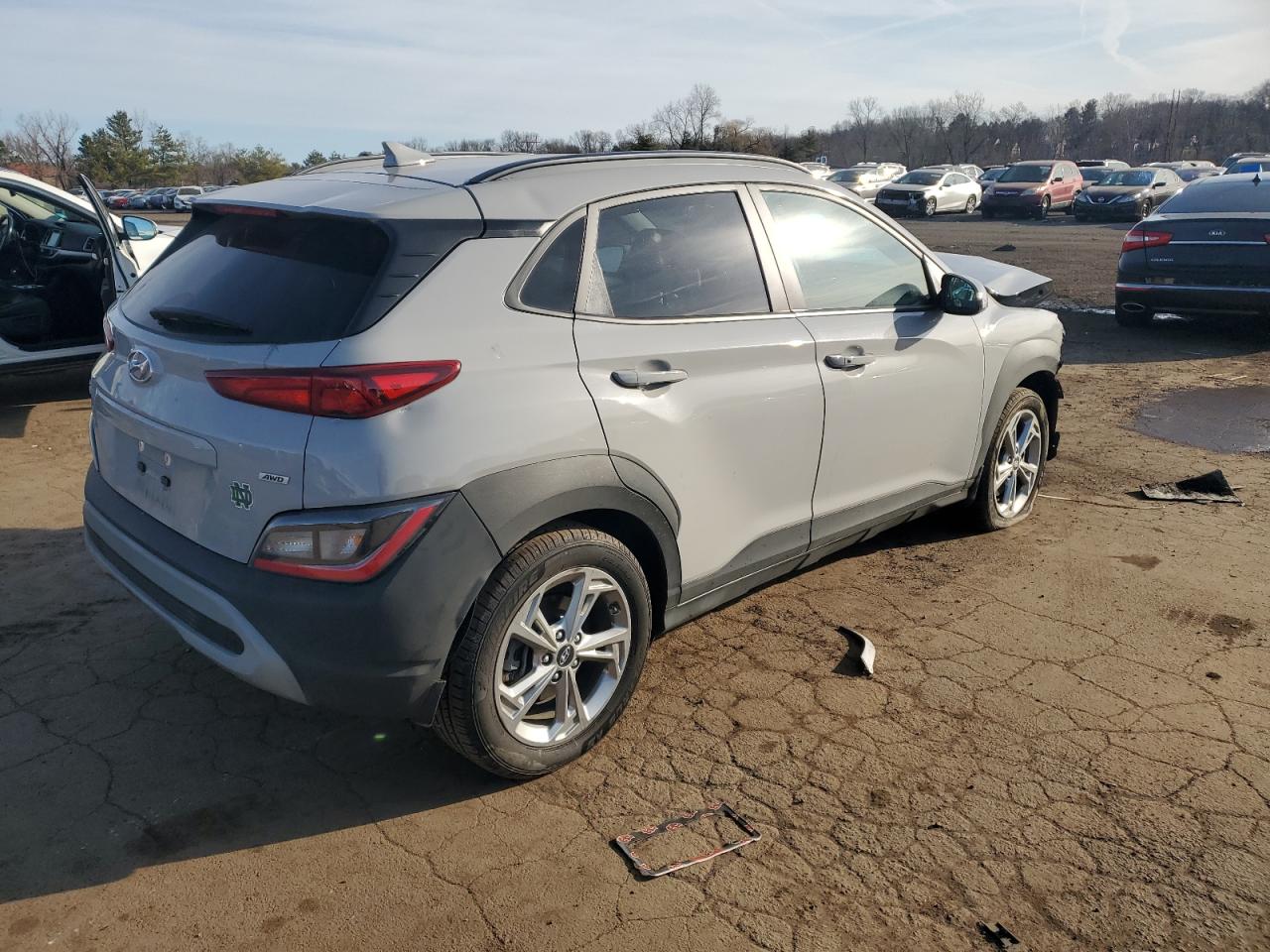 2023 Hyundai Kona VIN KM8K6CAB6PU979014 Copart auction photo, front end damage thumbnail 3