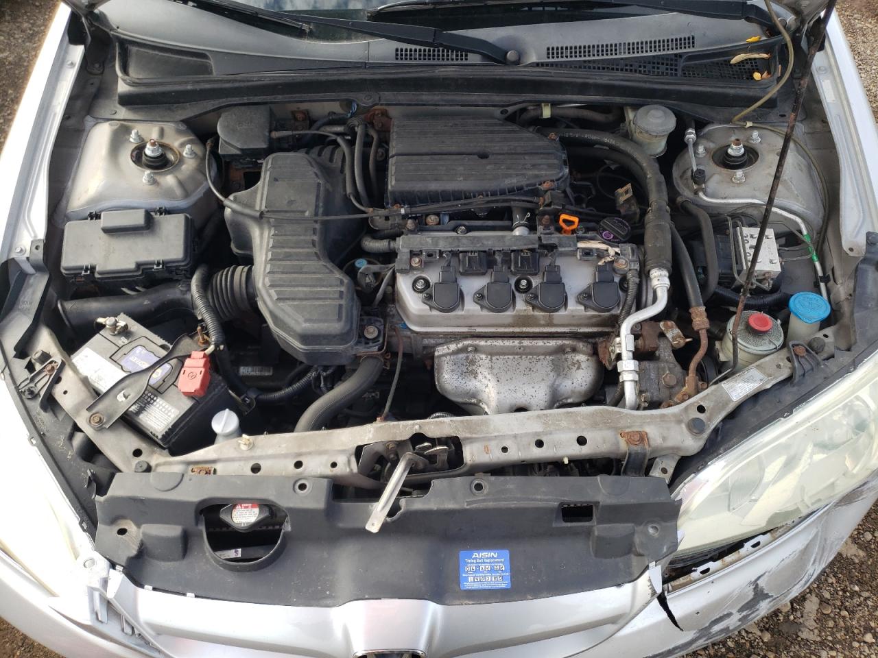 2005 Honda Civic VIN 2HGES267X5H623419 Copart auction photo, front end / rear end damage thumbnail 11