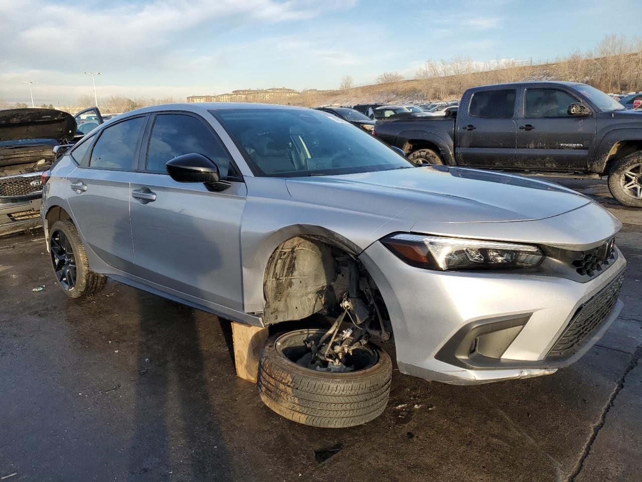 2023 Honda Civic VIN 19XFL2H8XPE007224 Copart auction photo, rear end / front end damage thumbnail 4