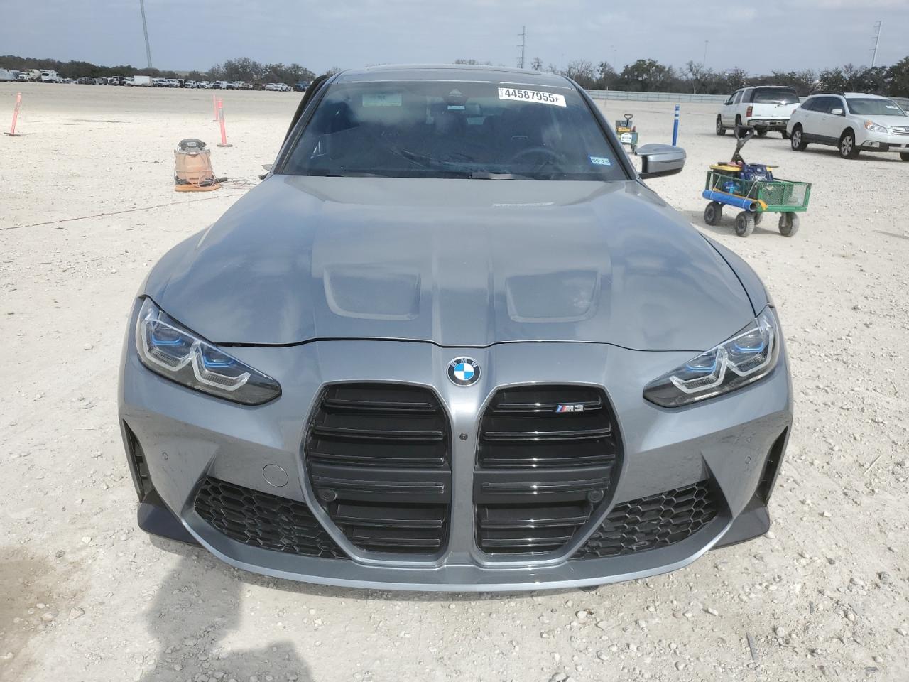 2024 BMW M3 VIN WBS53AY03RFT25848 Copart auction photo, side / top/roof damage thumbnail 5
