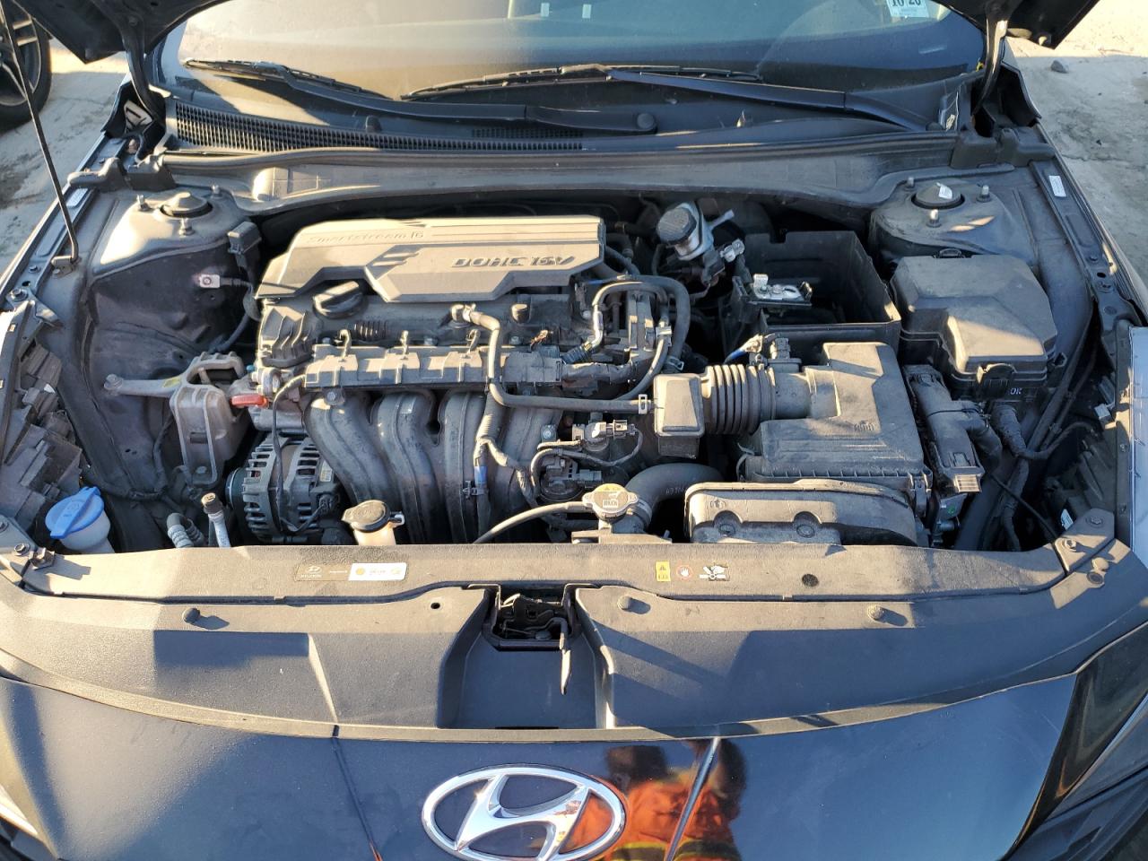 2021 Hyundai Elantra VIN KMHLM4AG5MU066770 Copart auction photo, side / front end damage thumbnail 11