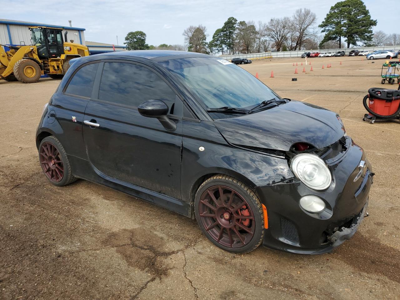 2013 Fiat 500 VIN 3C3CFFFHXDT749381 Copart auction photo, front end damage thumbnail 4