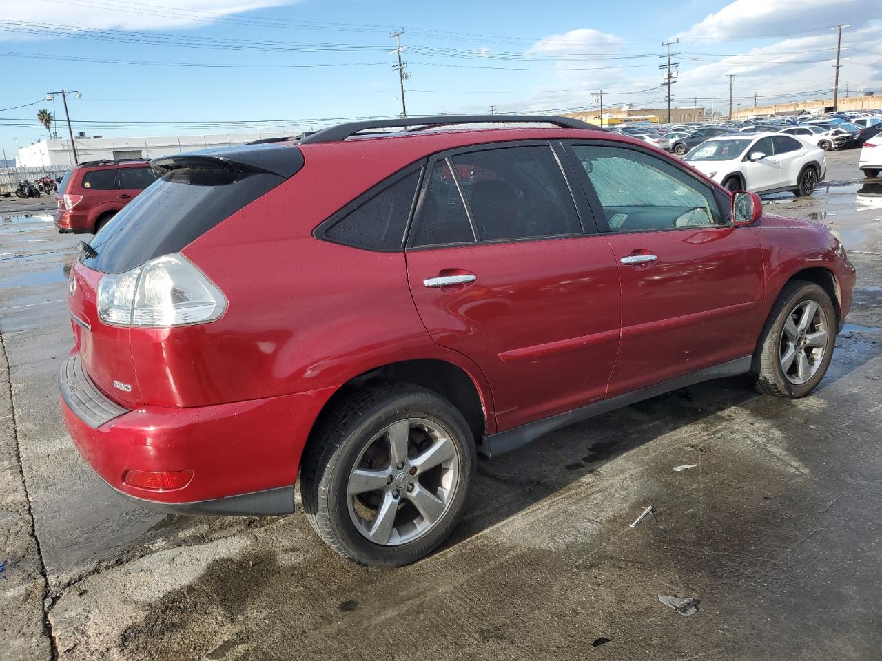 2009 Lexus RX VIN JTJGK31U390015629 Copart auction photo, front end / side damage thumbnail 3