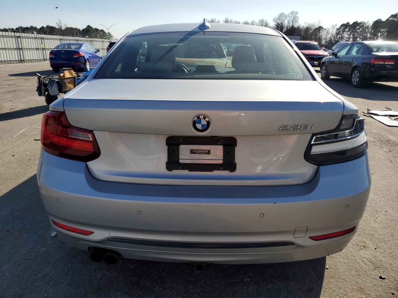2014 BMW 2er VIN WBA1F5C55EV256150 Copart auction photo, front end / undercarriage damage thumbnail 6